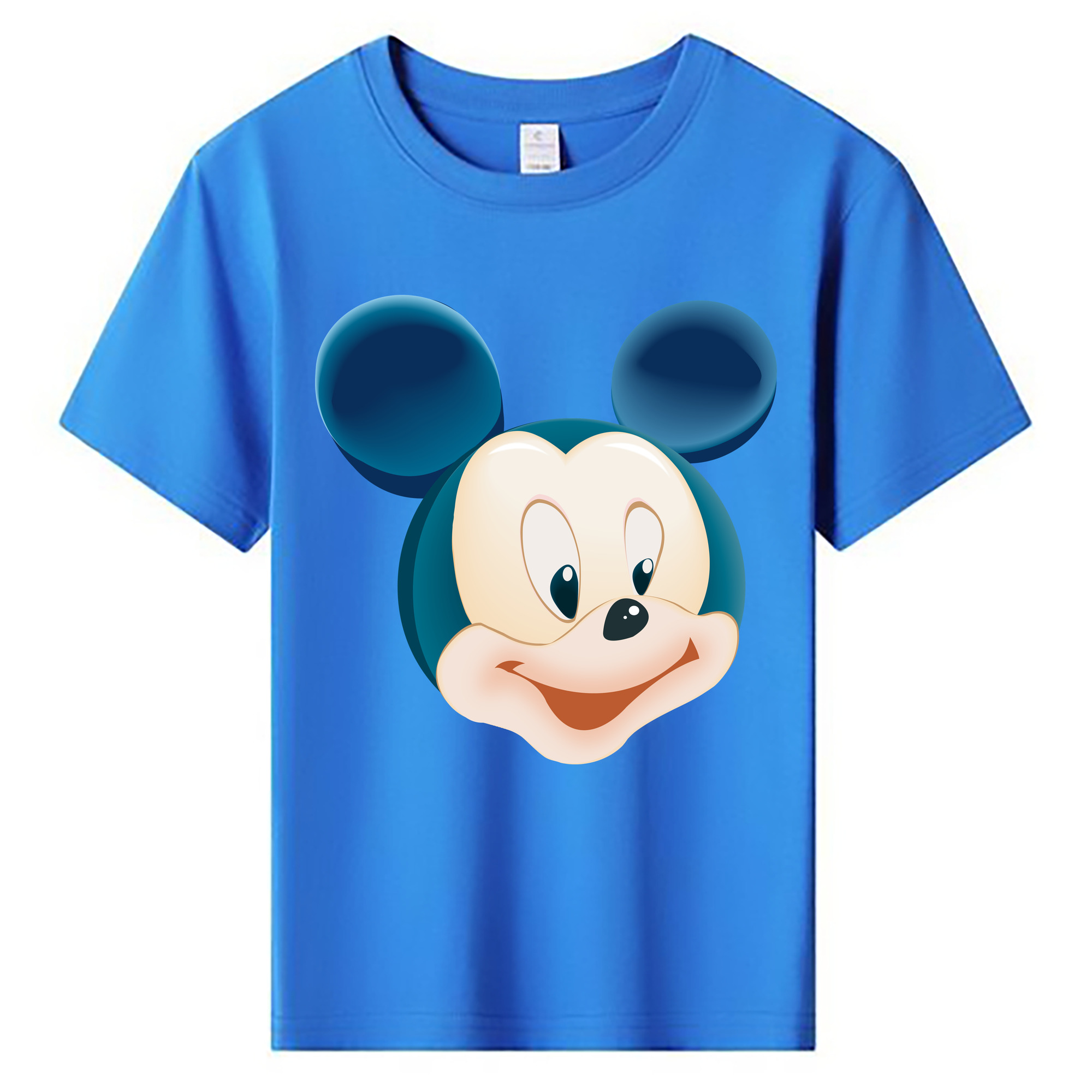 ミッキーマウス Mickey Mouse 綿100％キッズTシャツ（フロントプリント）